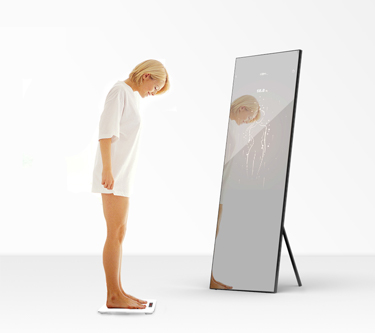 مقياس دهون الجسم في مرآة اللياقة البدنية الذكية Fitbathmirror