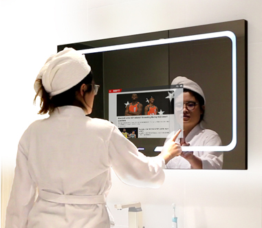 مرآة Fitbathmirror الذكية مع التطبيقات